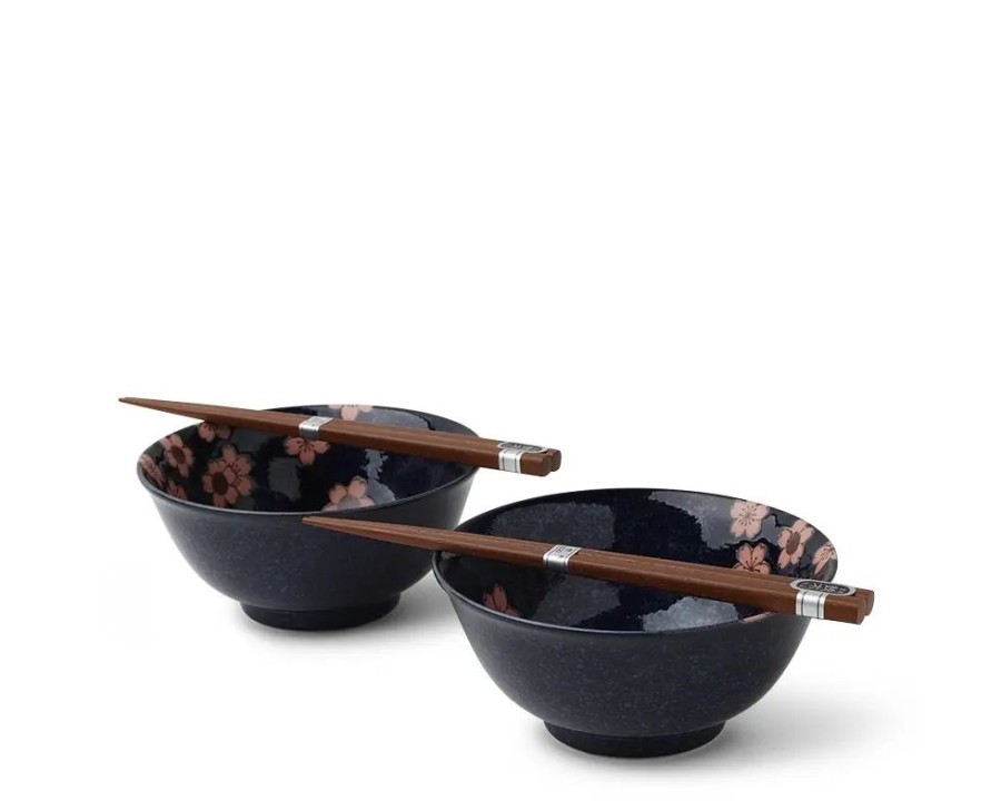 Tabletop Miya Company Bowl Sets | Namako Pink Sakura 5.75" Bowl Set/2