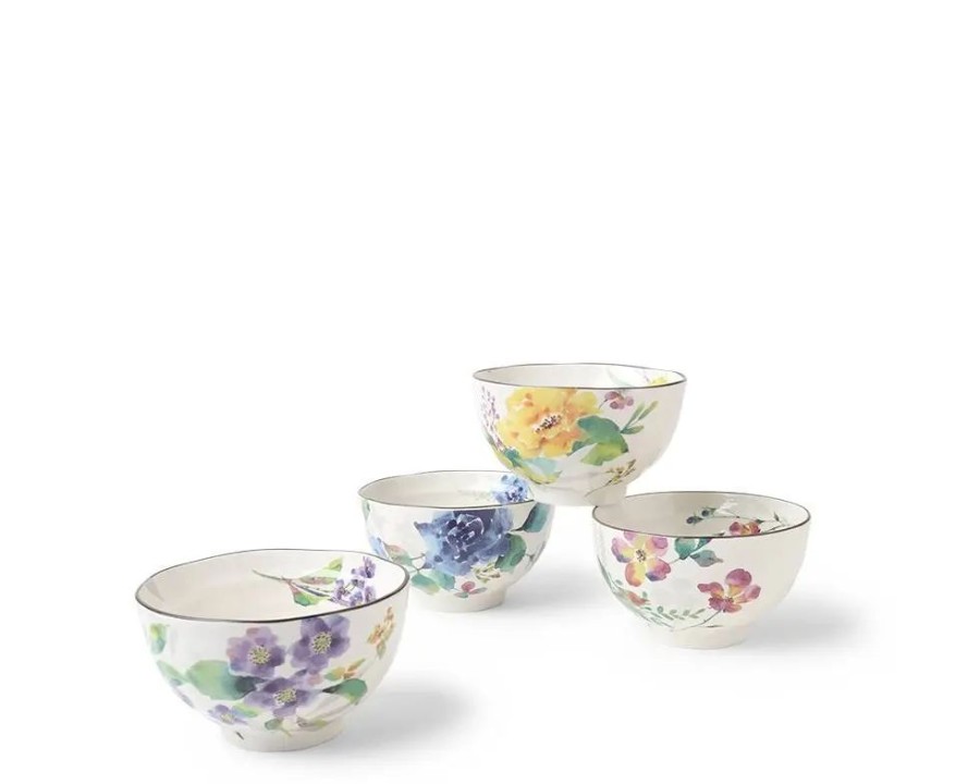 Tabletop Miya Company Bowl Sets | Floral Spring Rice Bowl Set