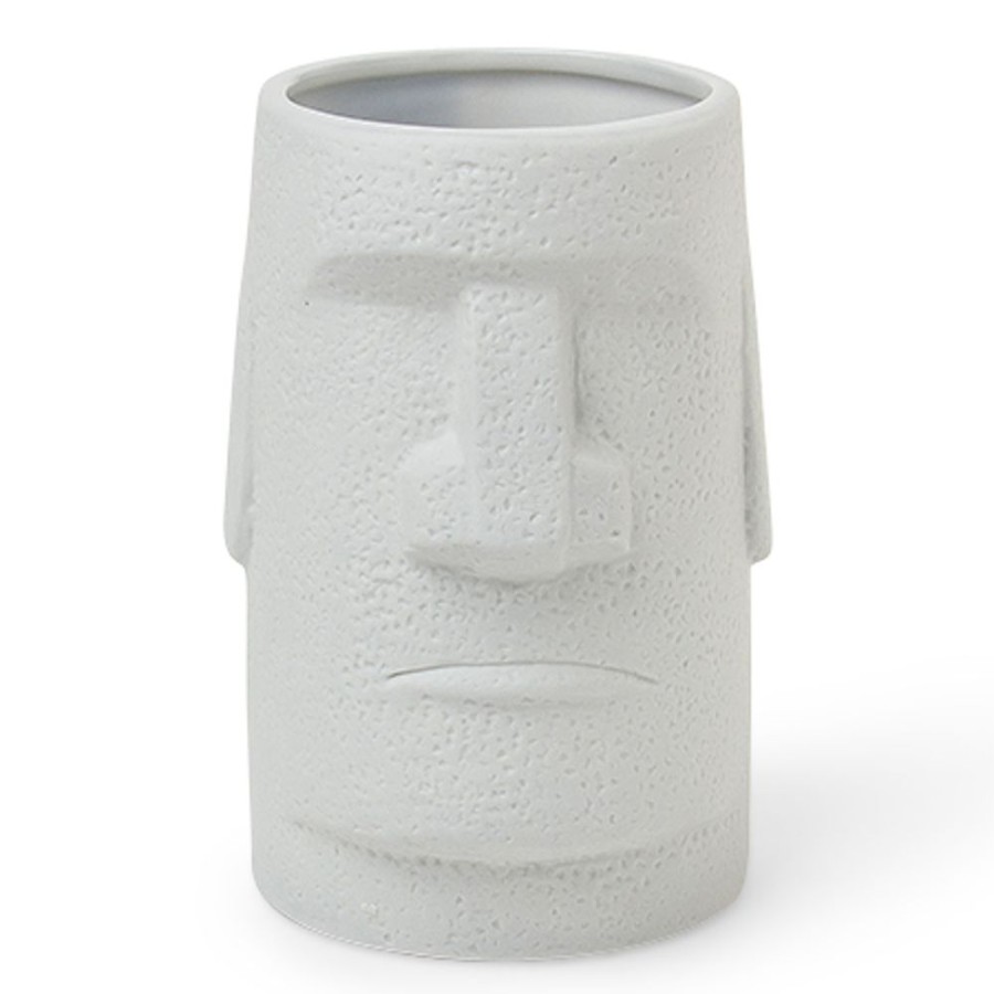 Whimsy Miya Company Cups/Mugs | Moai Gray 10 Oz. Cup