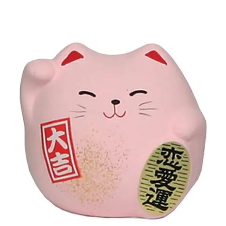 Whimsy Miya Company Figurines | Feng Shui Cat 2.25" - Pink