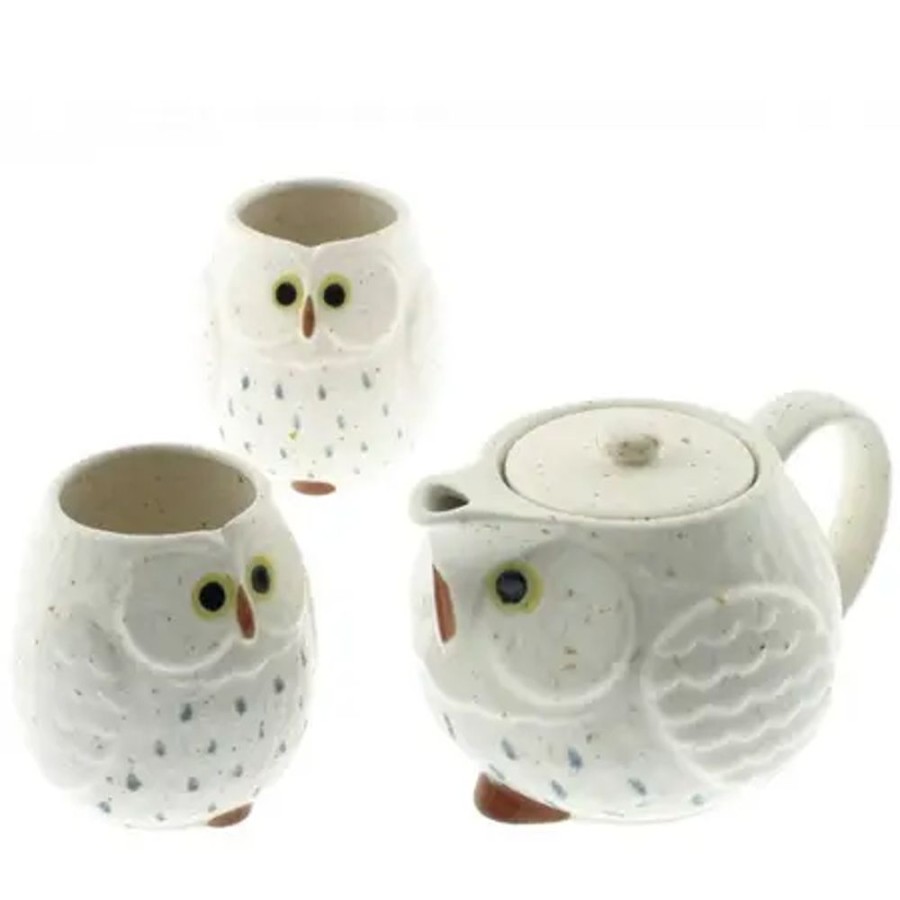 Whimsy Miya Company Teaware | Tea Set Owl White