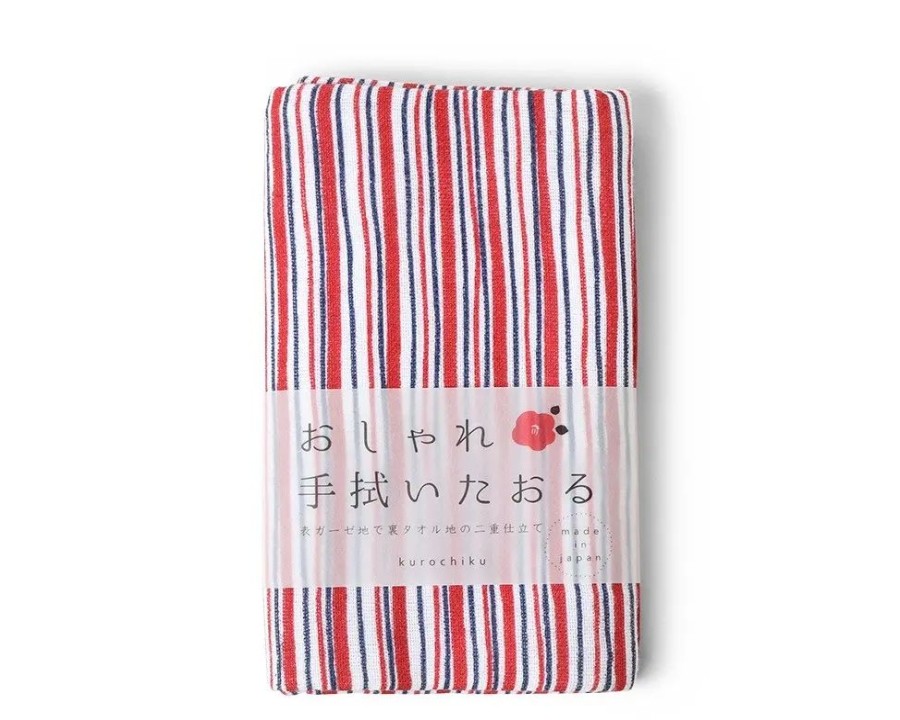 Home Miya Company Towels | Towel Red Stripes