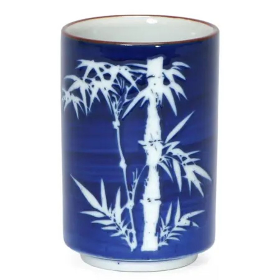 Tabletop Miya Company Teacups | Cobalt Blue Sasa 8 Oz. Teacup