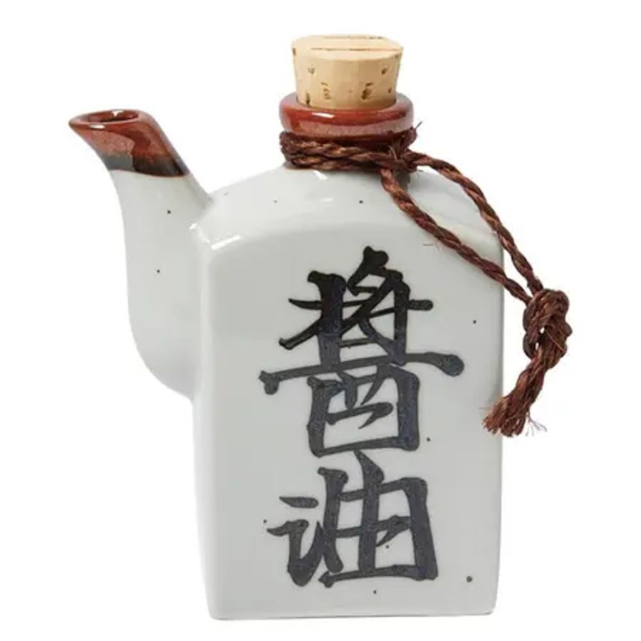 Tabletop Miya Company Sauce Pots | Shoyu 6 Oz. Sauce Pot With Cork - White