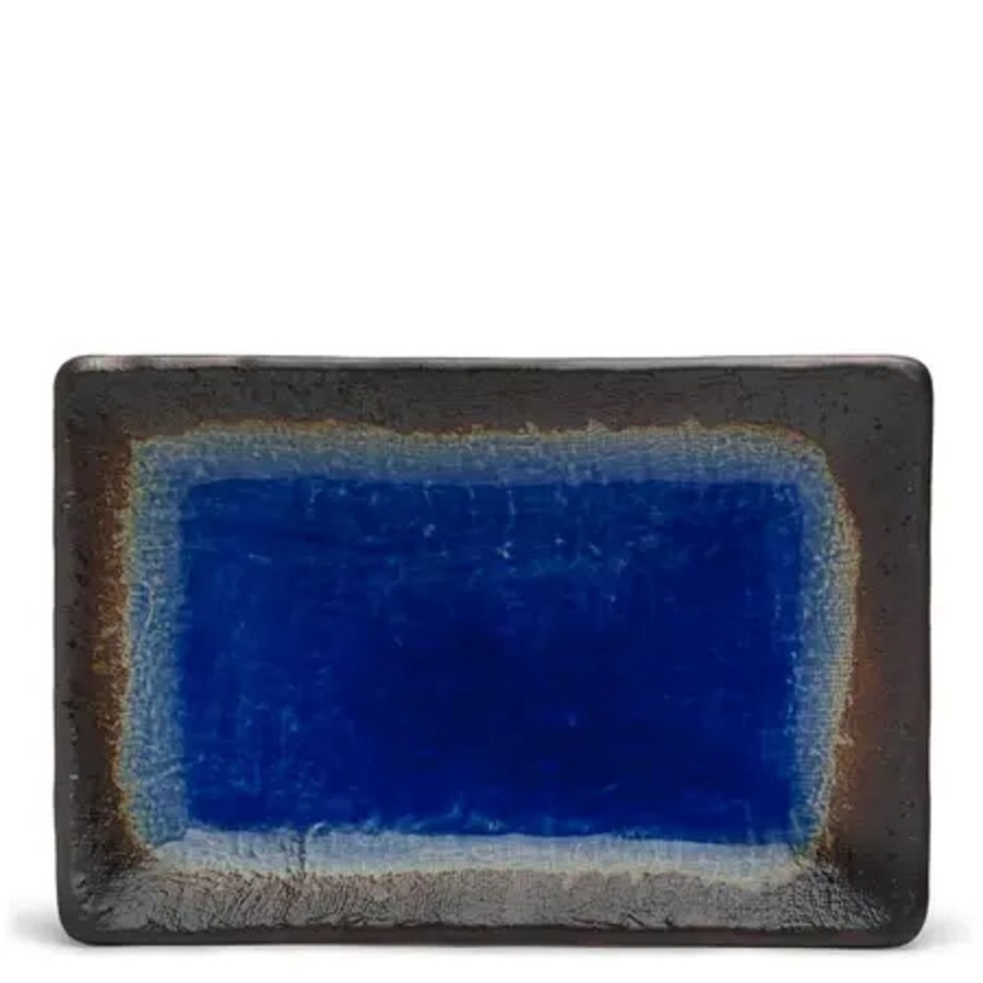 Tabletop Miya Company Rectangle Plates | Cobalt Blue 8.75" X 5.5" Plate