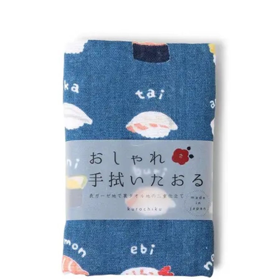 Home Miya Company Towels | Towel Blue Sushi