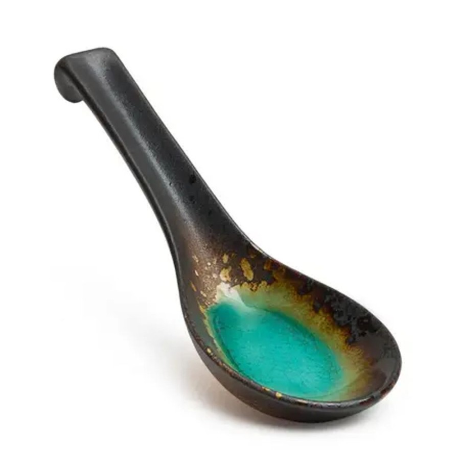 Tabletop Miya Company Soup Spoons | Kosui Green Soup Spoon