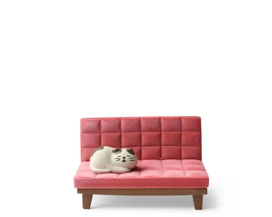 Whimsy Miya Company Cats | Phone Stand Cat On Sofa Pink