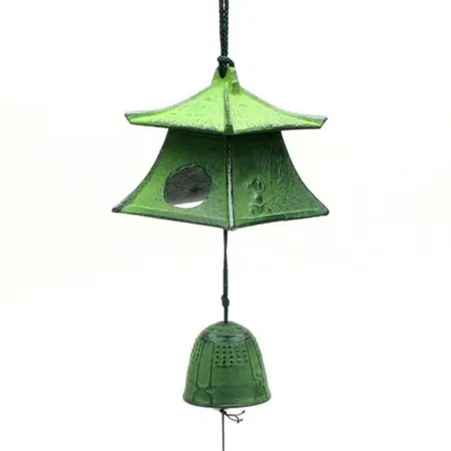 Home Miya Company Wind Chimes | Wind Chime Lantern Green 2-5/8"