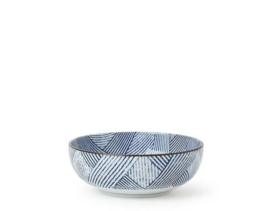 Tabletop Miya Company Medium Bowls | Aizome Shima 6" Bowl