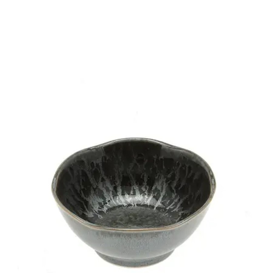 Tabletop Miya Company Sauce Dishes | Silver Blue Granite Sauce Bowl