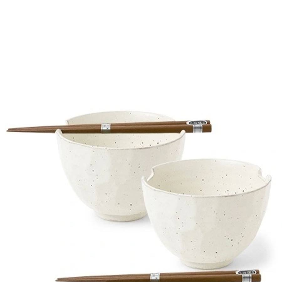 Tabletop Miya Company Bowl Sets | Boulder White Bowl Set/2