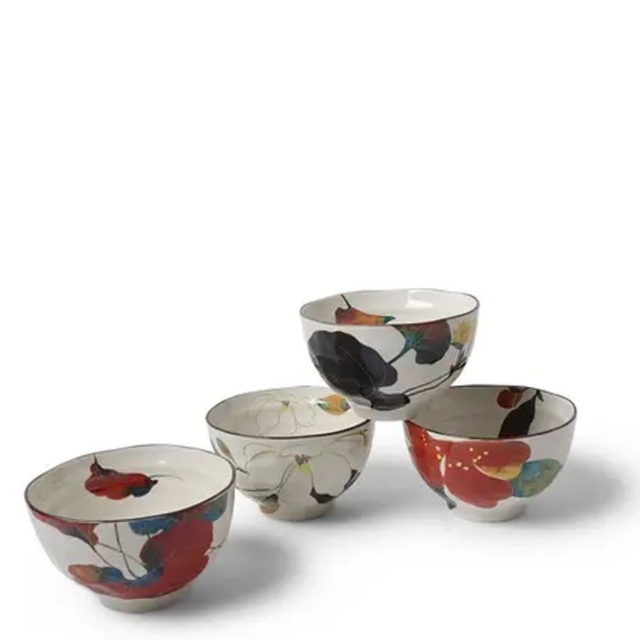 Tabletop Miya Company Bowl Sets | Floral Fall Rice Bowl Set