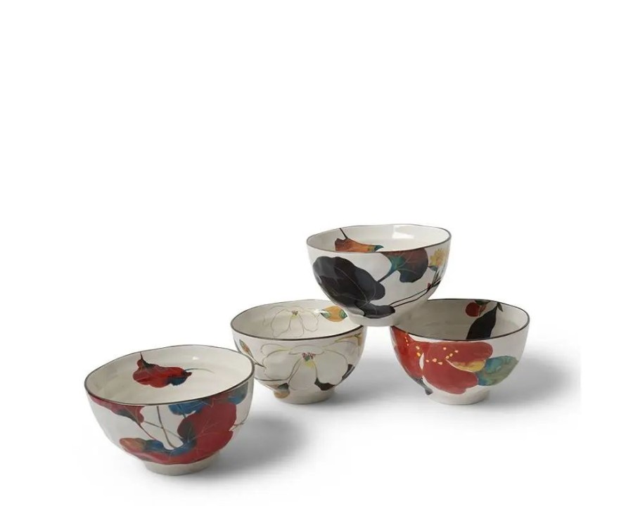Tabletop Miya Company Bowl Sets | Floral Fall Rice Bowl Set