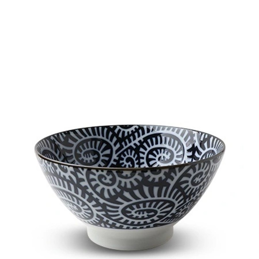 Tabletop Miya Company Ramen Bowls | Blue & White Karakusa 7" Noodle Bowl