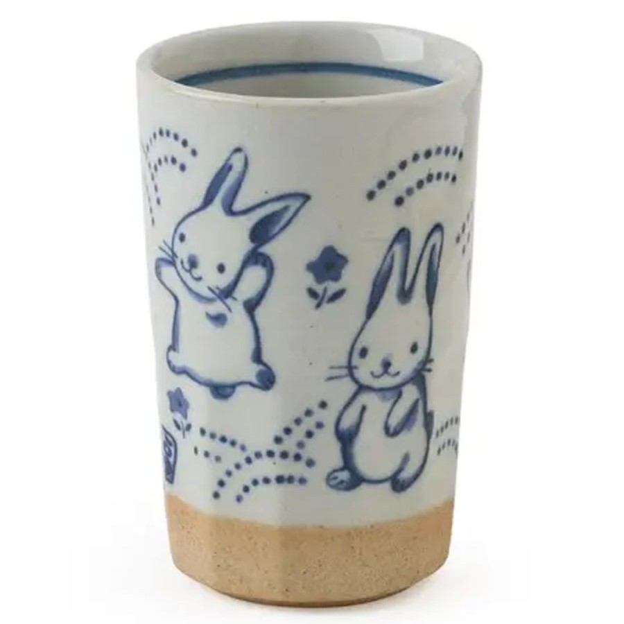 Whimsy Miya Company Cups/Mugs | Blue Rabbits Cup 9 Oz.