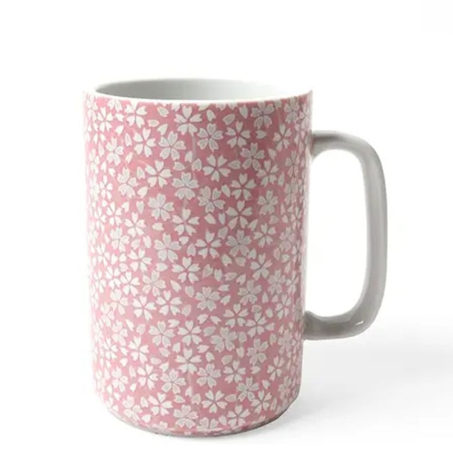 Tabletop Miya Company Mugs | Mug Pink Sakura 16 Oz.