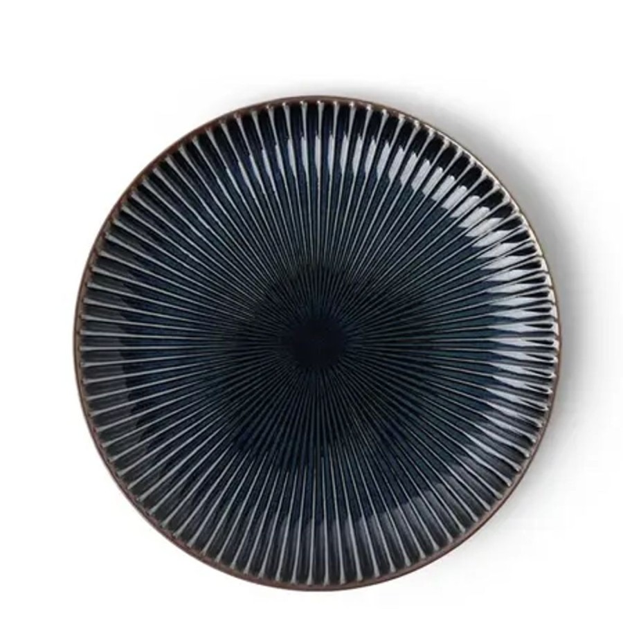 Tabletop Miya Company Medium Plates | Aiya Navy 8-3/4" Plate