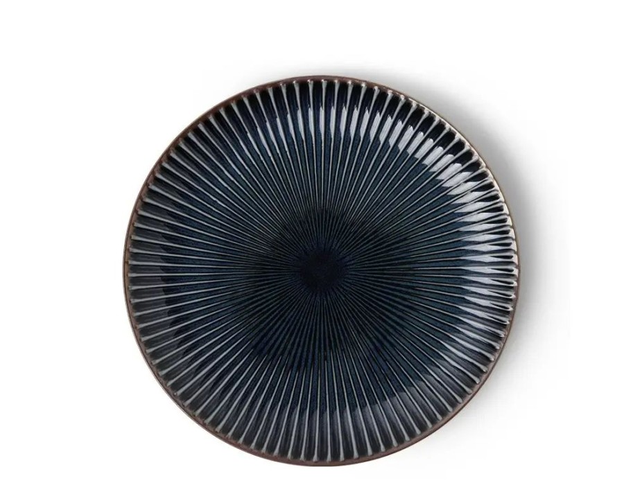 Tabletop Miya Company Medium Plates | Aiya Navy 8-3/4" Plate