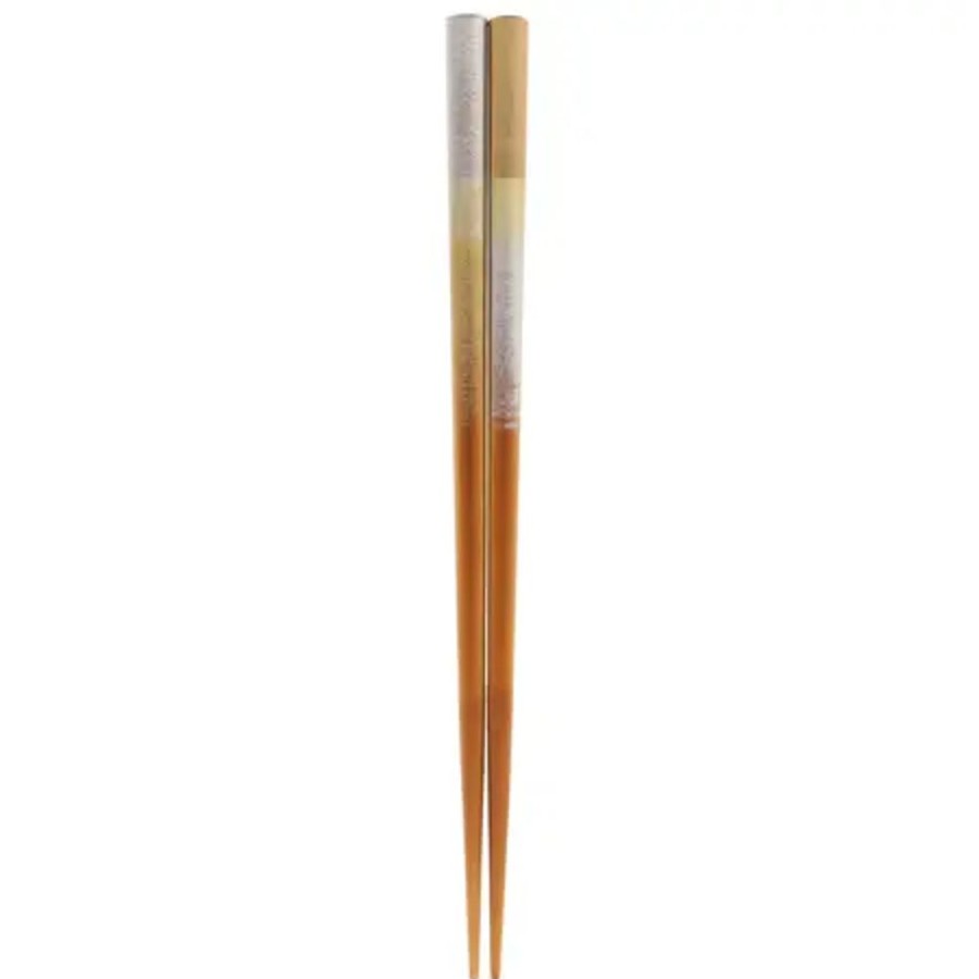 Tabletop Miya Company Chopsticks | Chopsticks Futome Silver + Gold Clouds