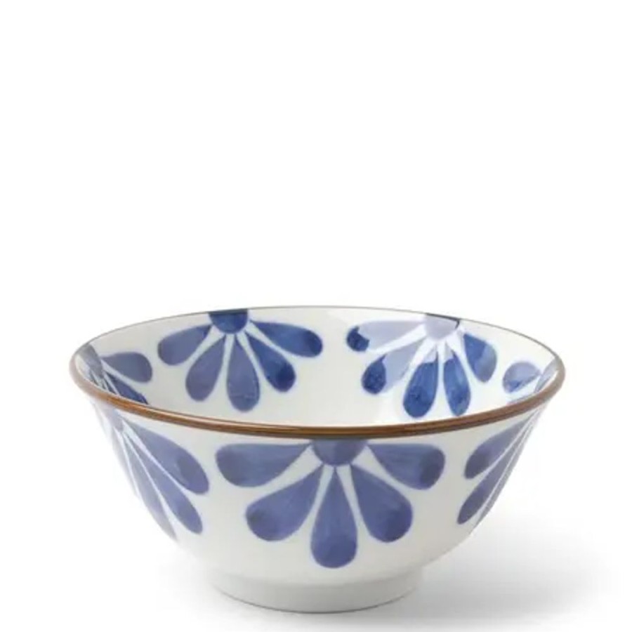 Tabletop Miya Company Blue & White 6" Bowls | Blue Flower 5.75" Bowl