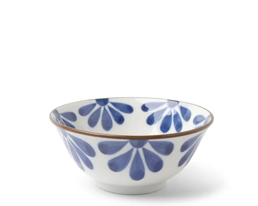 Tabletop Miya Company Blue & White 6" Bowls | Blue Flower 5.75" Bowl