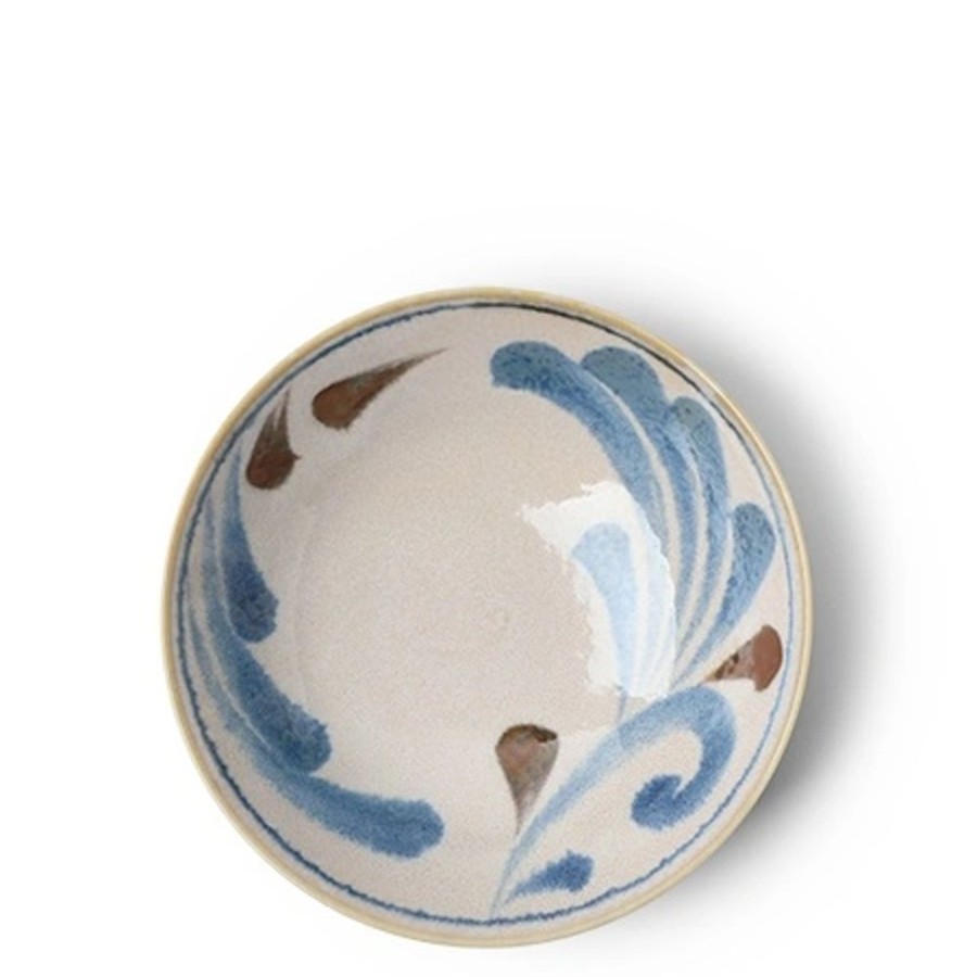 Tabletop Miya Company Small Bowls | Rustic Blue Vines 5.75" Bowl