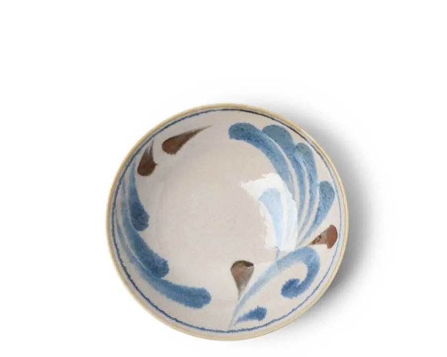 Tabletop Miya Company Small Bowls | Rustic Blue Vines 5.75" Bowl