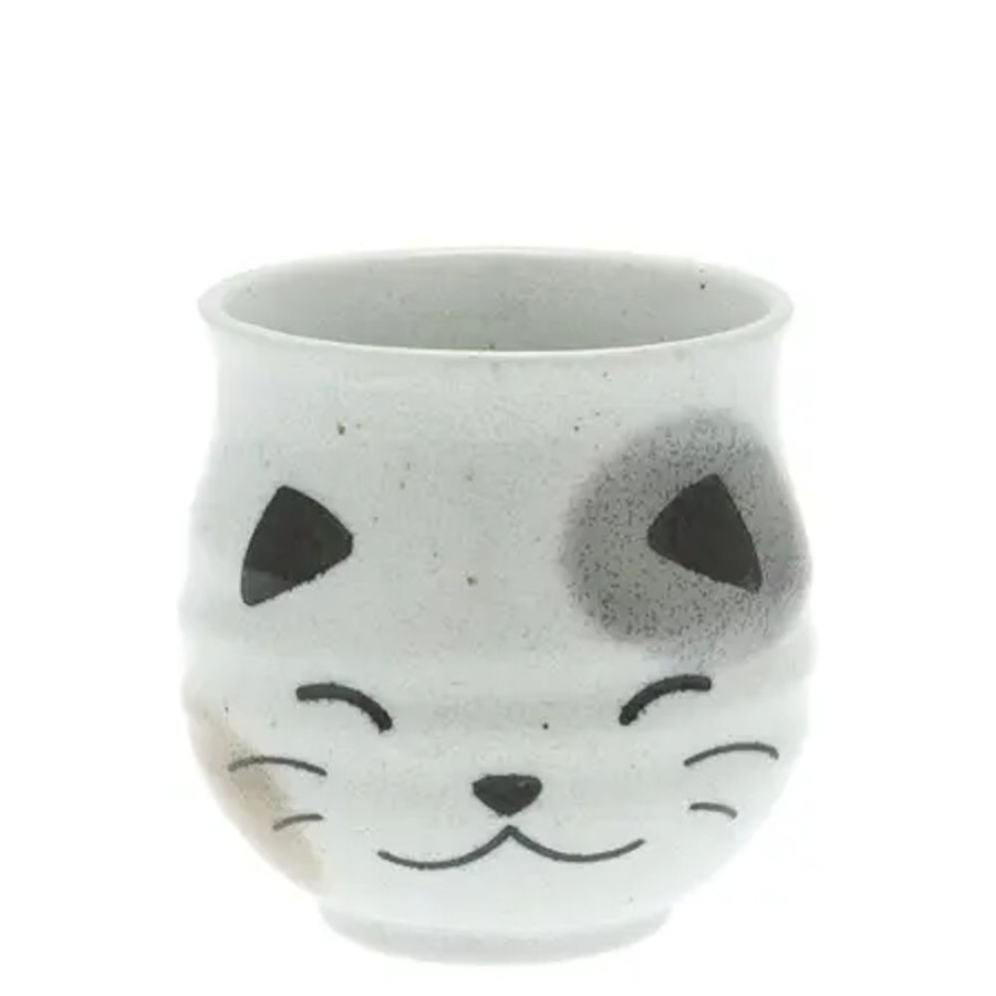 Tabletop Miya Company Teacups | Teacup White Calico Cat