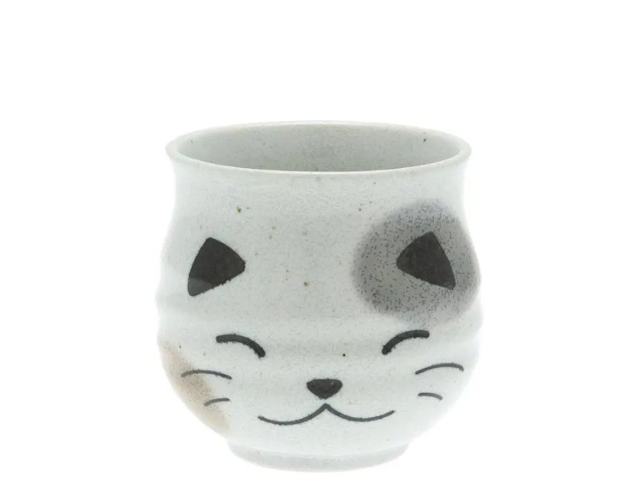Tabletop Miya Company Teacups | Teacup White Calico Cat