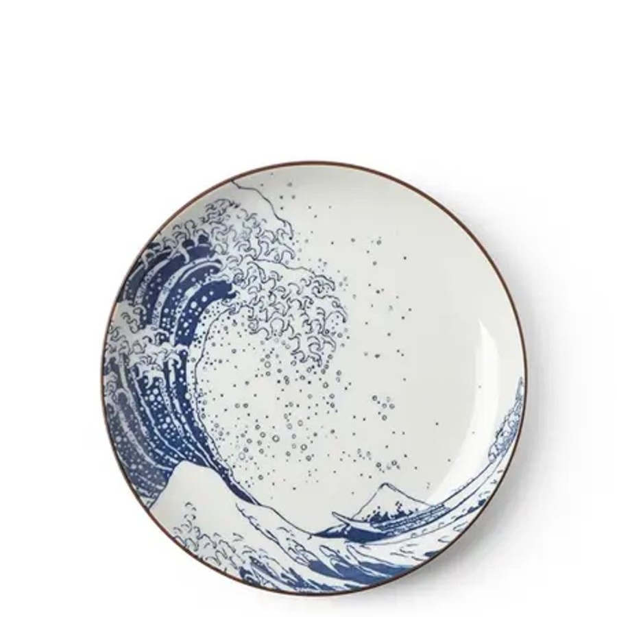 Tabletop Miya Company Medium Plates | Plate The Great Wave 7-1/8"