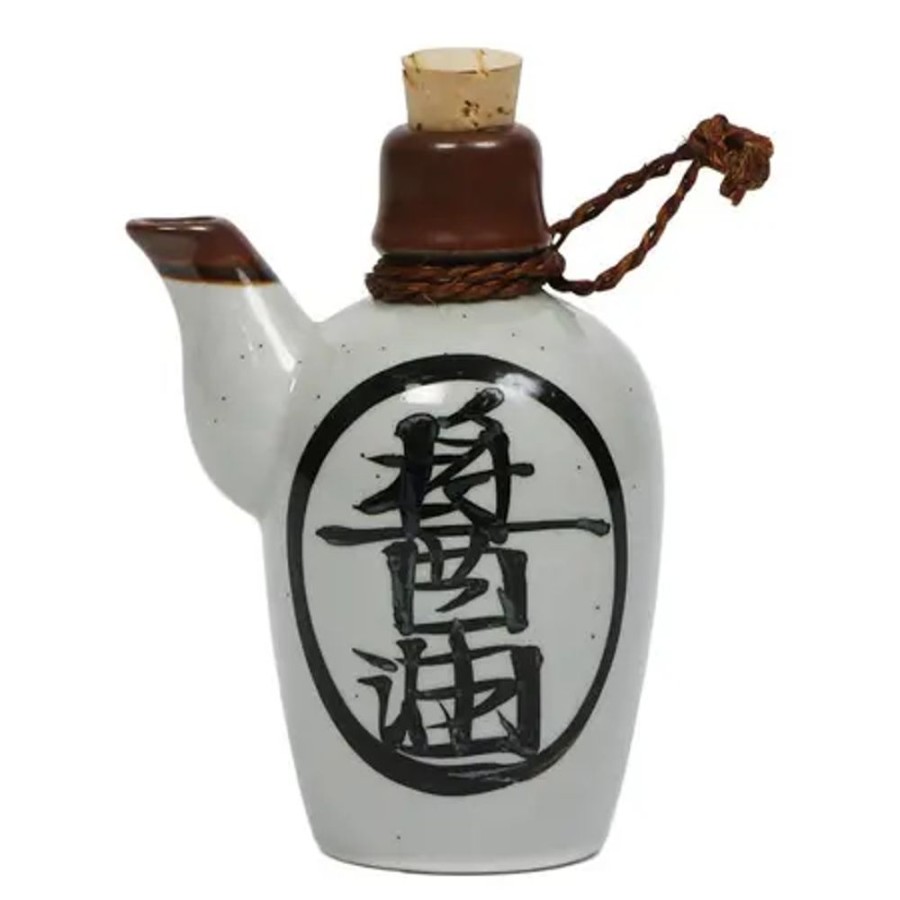 Tabletop Miya Company Sauce Pots | Shoyu 8 Oz. Sauce Pot With Cork - White