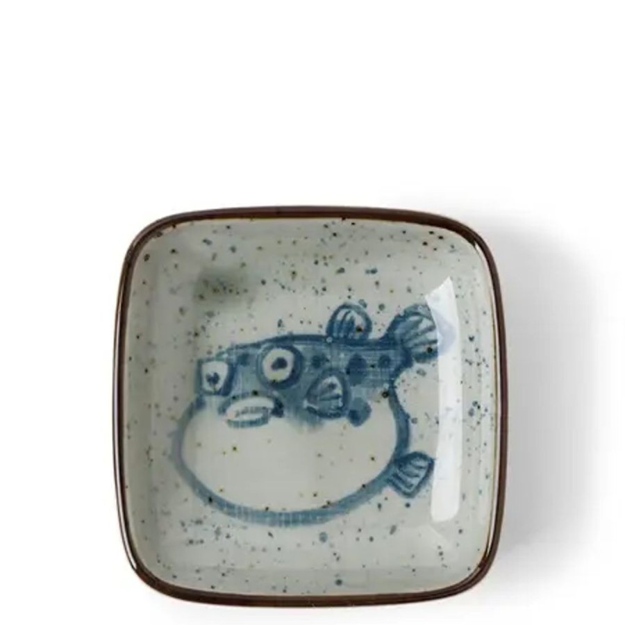 Whimsy Miya Company Fish | Sauce Dish 3.5" Puffer Fish
