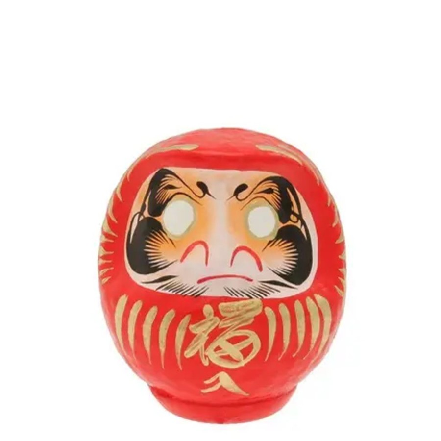 Whimsy Miya Company Figurines | Daruma Red Good Fortune 4-3/4"