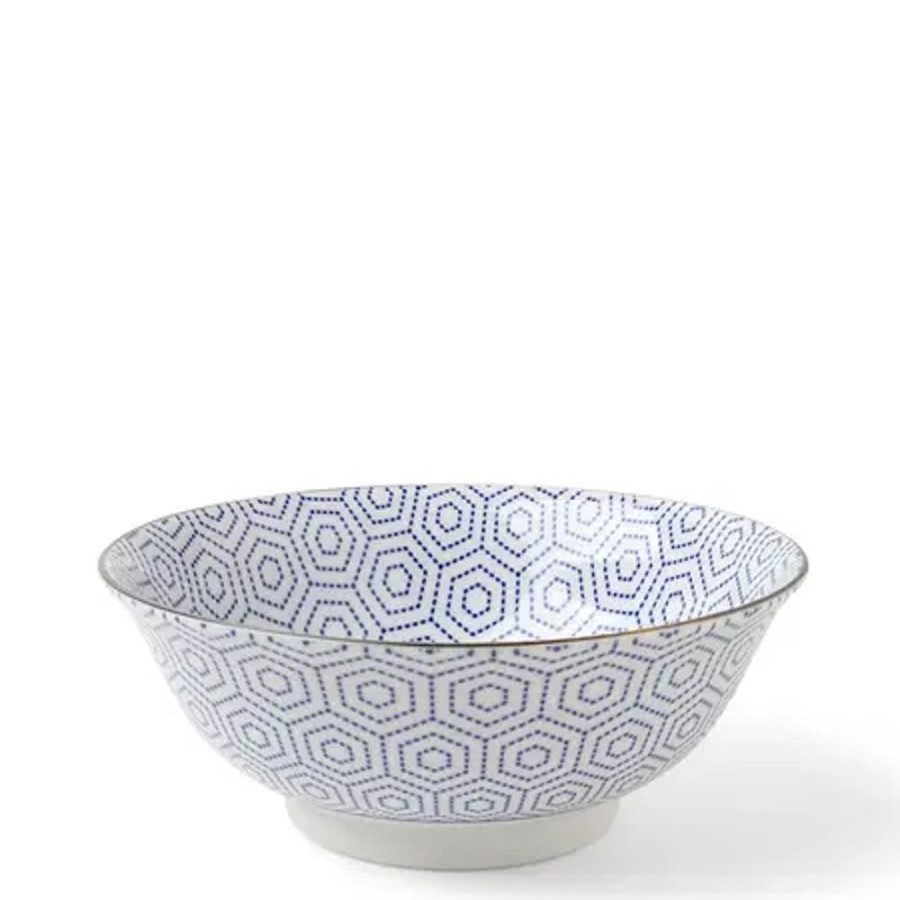 Tabletop Miya Company Ramen Bowls | Bowl Indigo Tortoise Shell Ramen