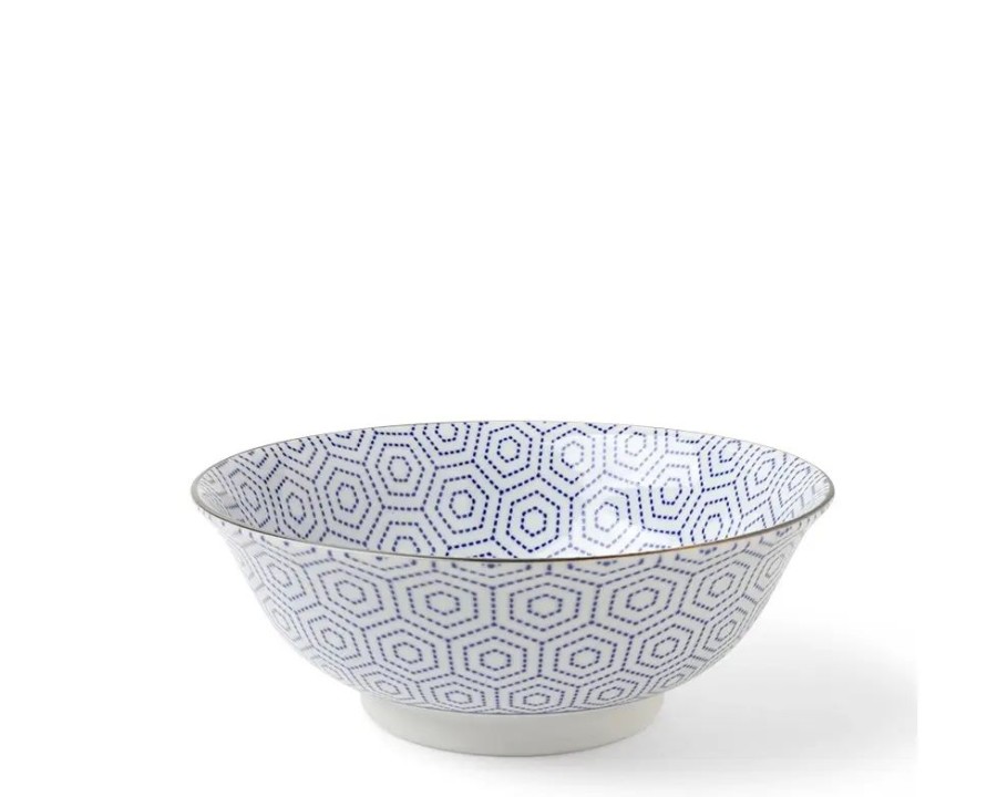 Tabletop Miya Company Ramen Bowls | Bowl Indigo Tortoise Shell Ramen
