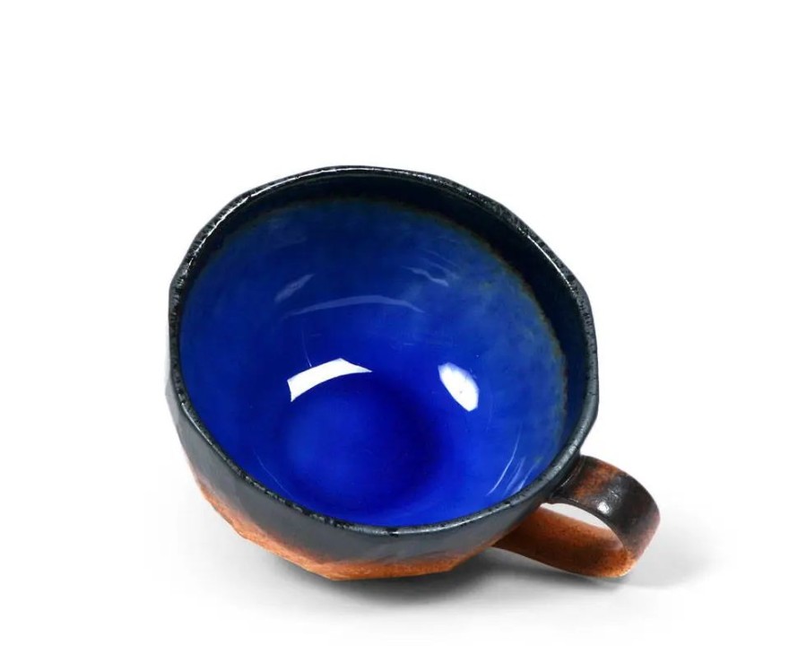 Tabletop Miya Company Mugs | Cobalt Blue 8 Oz. Boulder Mug