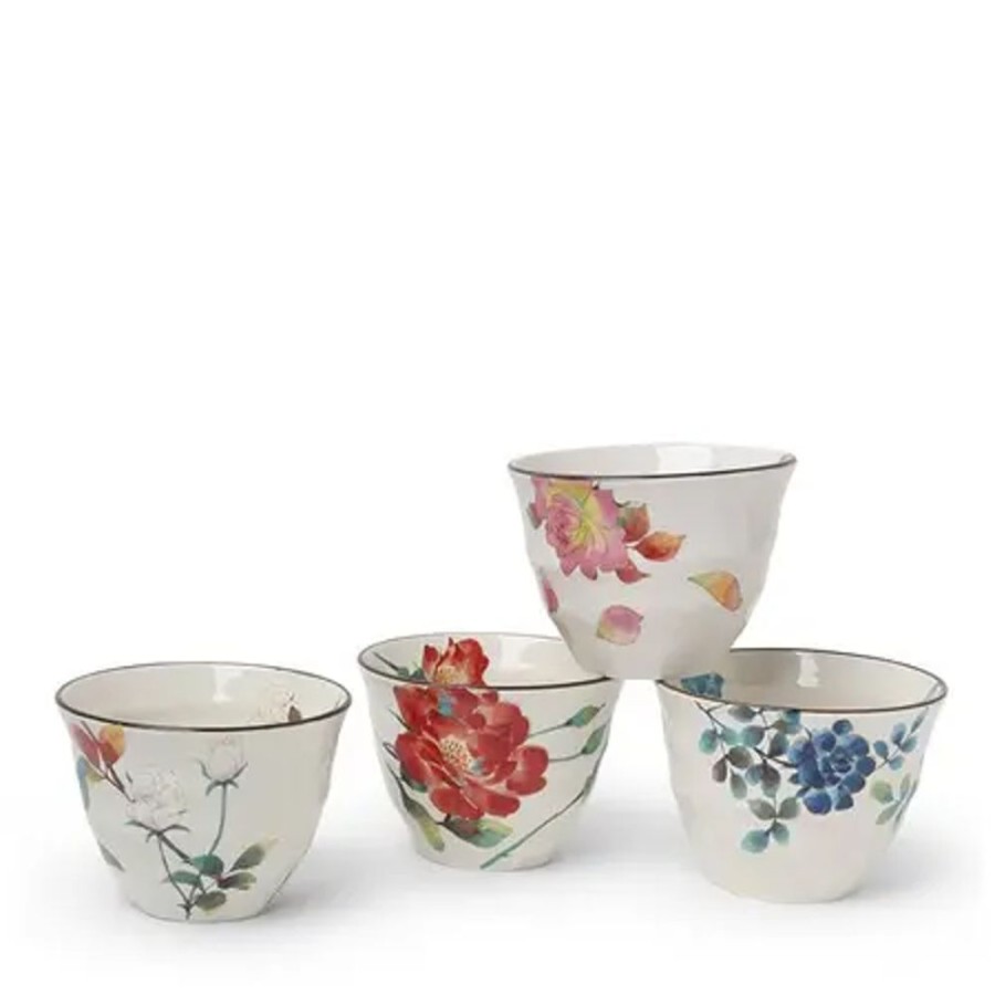 Tabletop Miya Company Cup/Mug Sets | Floral Summer 7 Oz. Teacup Set