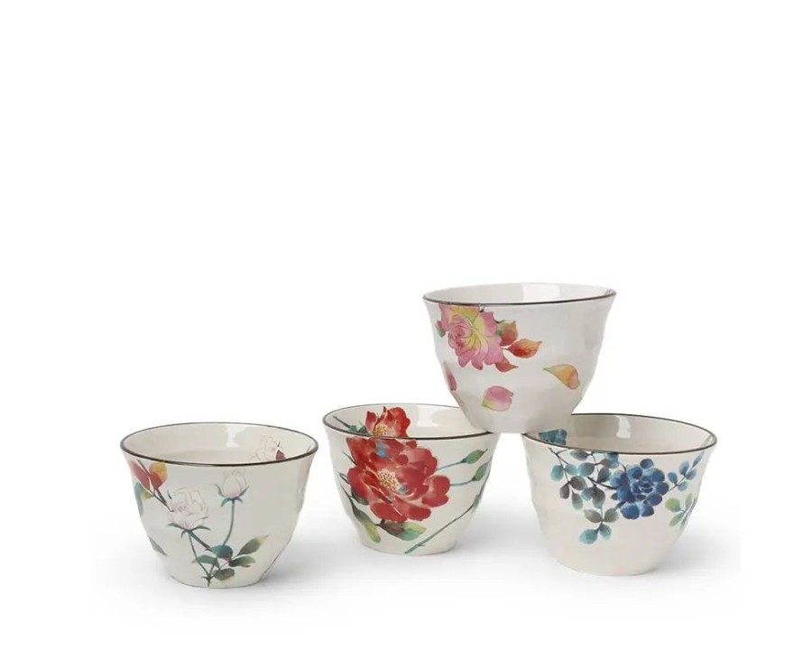 Tabletop Miya Company Cup/Mug Sets | Floral Summer 7 Oz. Teacup Set