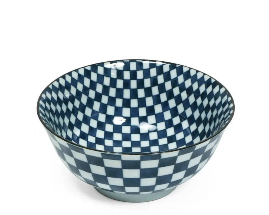 Tabletop Miya Company Medium Bowls | Ichimatsu Checker 6" Bowl