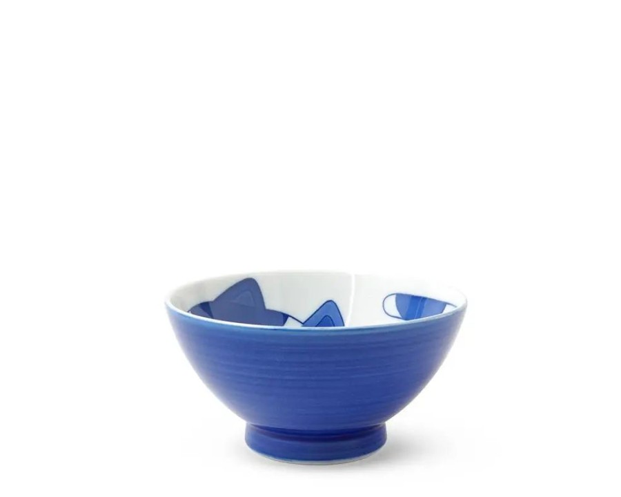 Whimsy Miya Company Bowls | Blue Cats 4.5" Rice Bowl