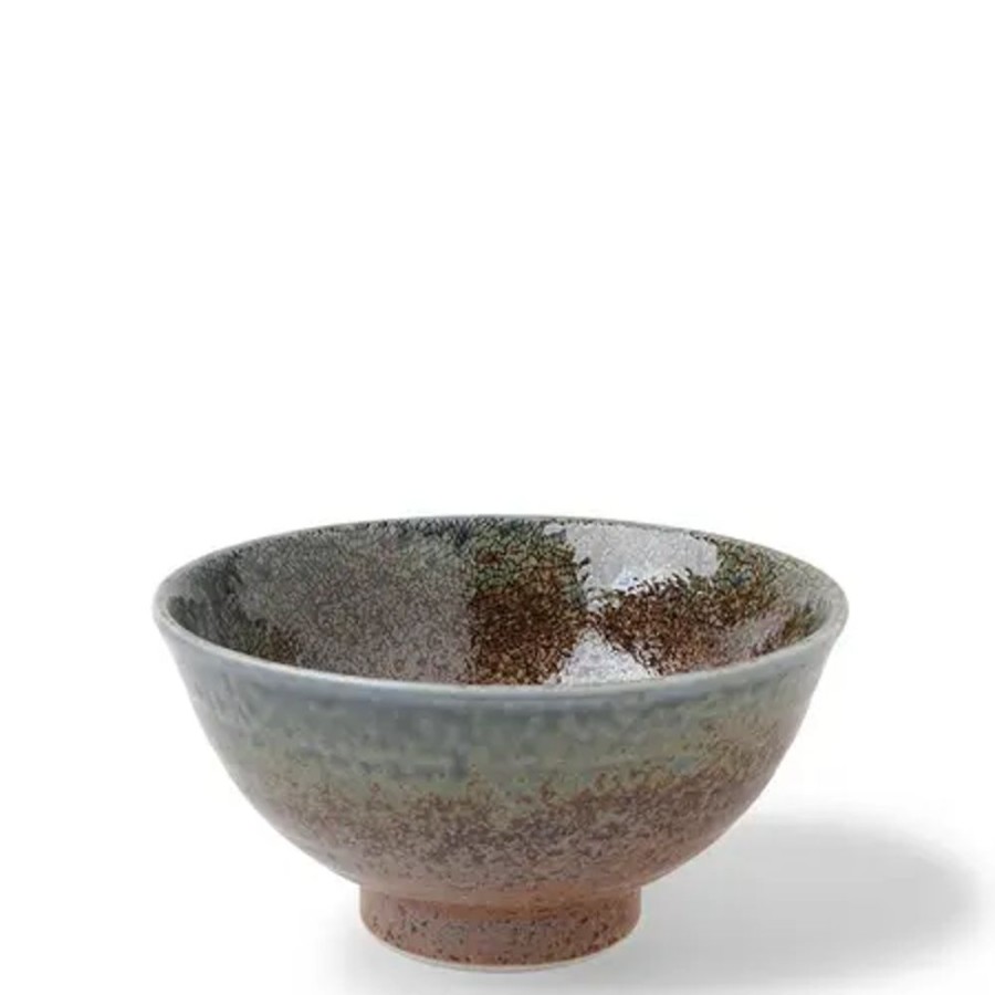 Tabletop Miya Company Medium Bowls | Blue Sand Crackle Bowl 6-1/4"
