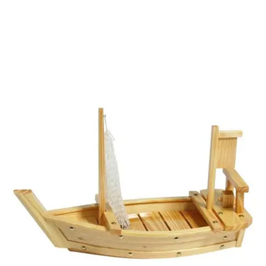 Kitchen Miya Company Sushi Service | Wooden Sashimi Boat 29"
