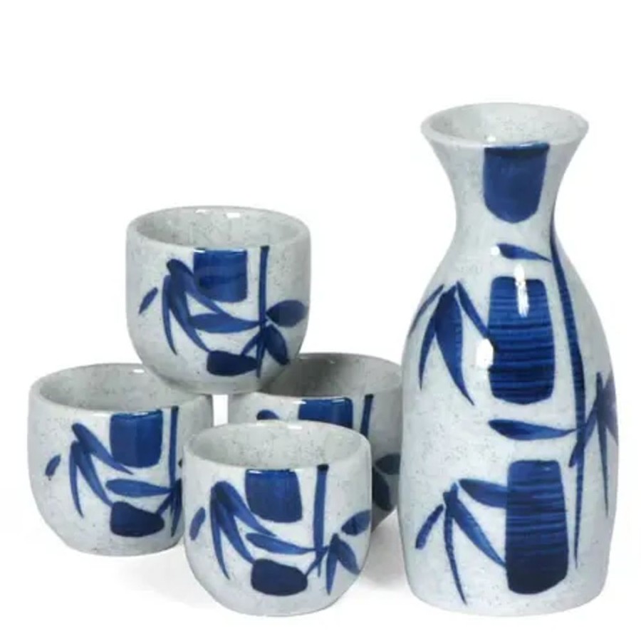 Tabletop Miya Company Sake Sets | Blue Bamboo Sake Set