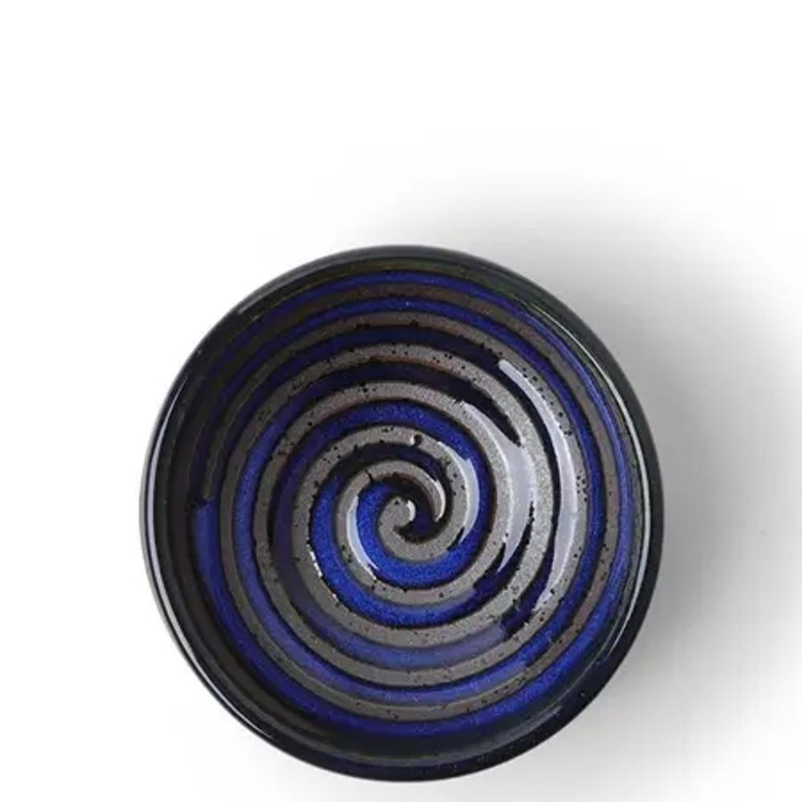 Tabletop Miya Company Sauce Dishes | Sauce Dish Lapis Crystalline Swirl