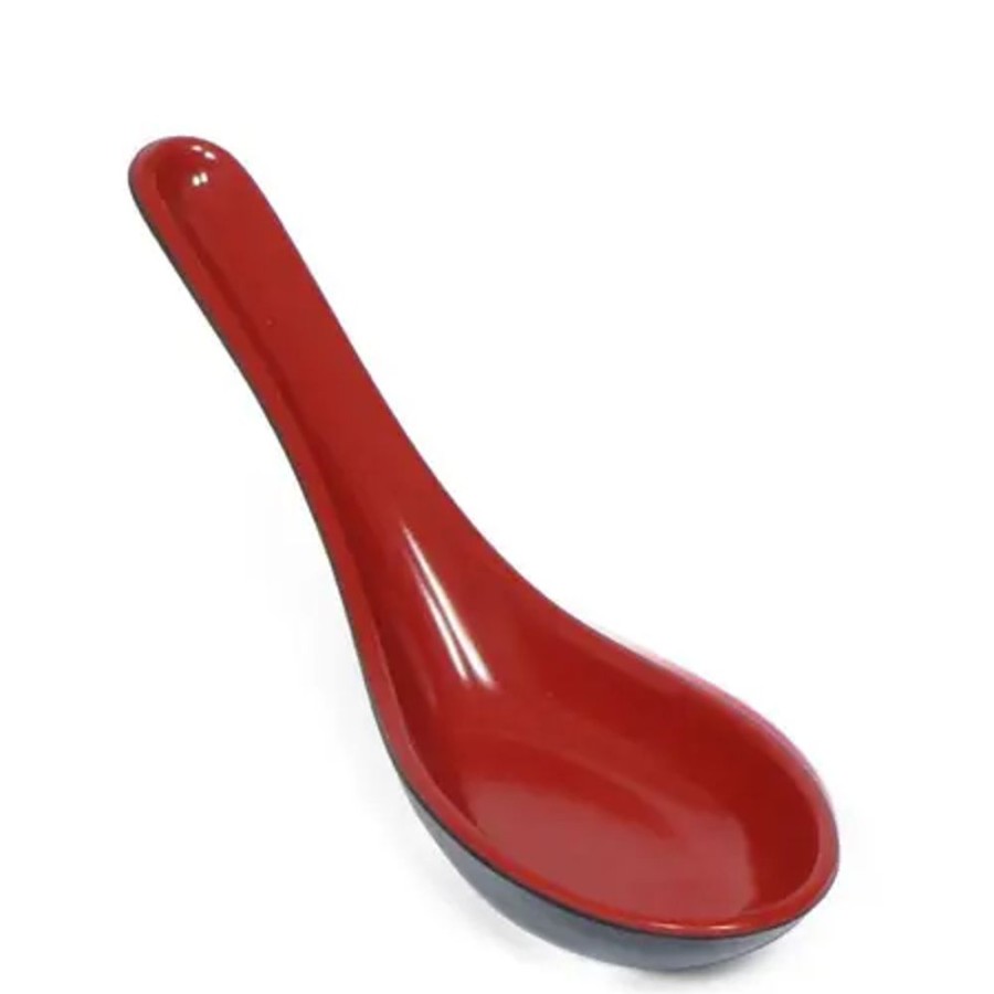 Kitchen Miya Company Melamine | Melamine Soup Spoon - Red