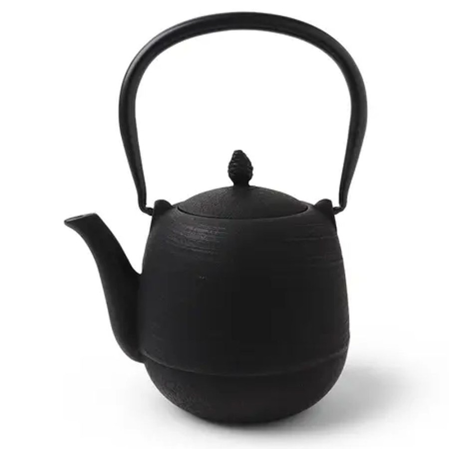 Tabletop Miya Company Teapots - Cast Iron | Cast Iron Teapot Black Jujube 0.9L