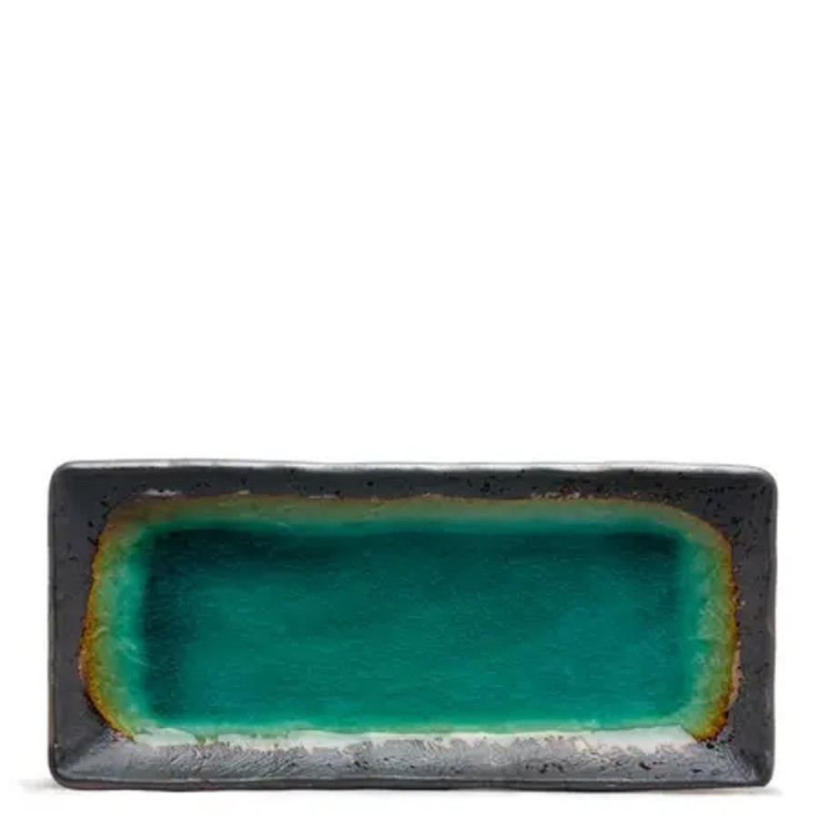 Tabletop Miya Company Medium Plates | Kosui Green 11.5" X 5" Plate
