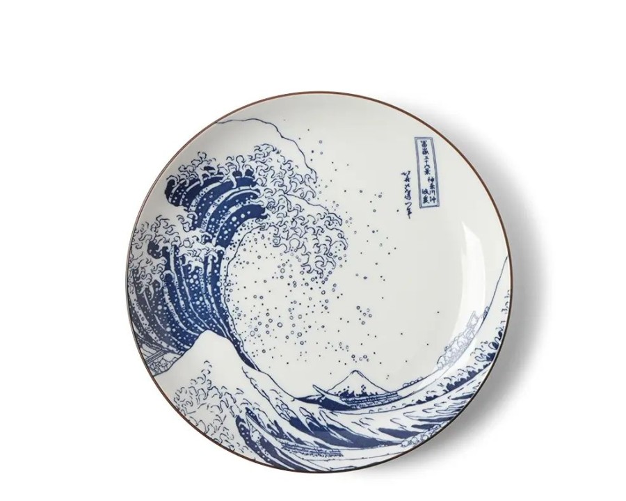 Tabletop Miya Company Medium Plates | Plate The Great Wave 8-1/2"