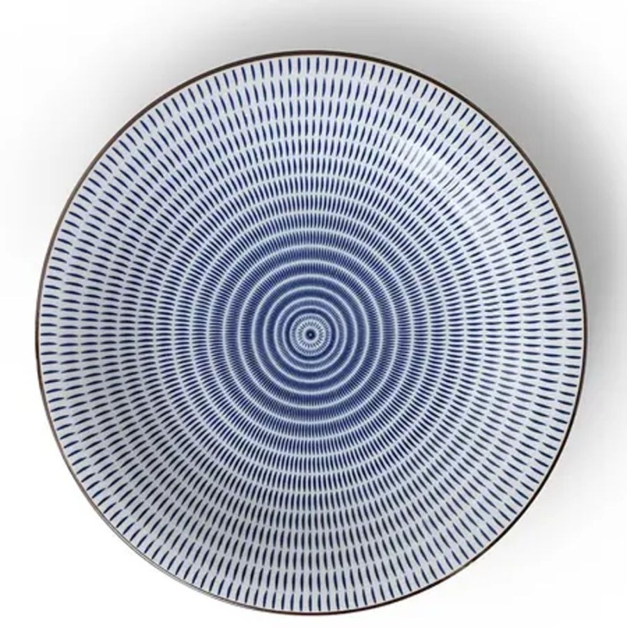 Tabletop Miya Company Large Plates | Blue Sen Navy 11" Plate